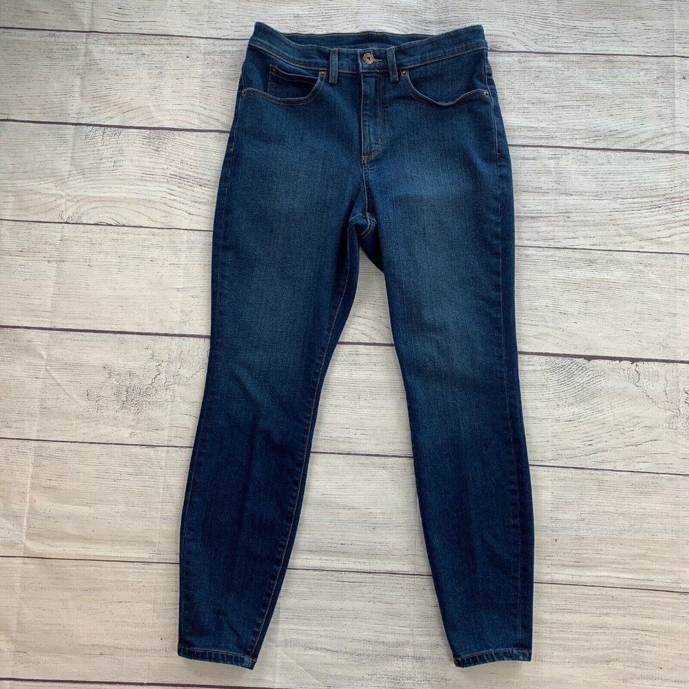 Duluth Jeans sz 8 Short Skinny Medium Wash 26.5" Inseam